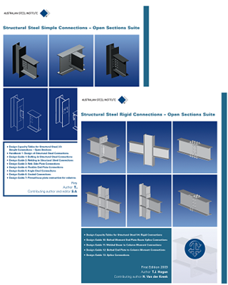 Structural steel connections series - Simple and Rigid connections - Set of 14 books