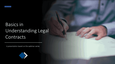 Basics in Understanding Legal Contracts
